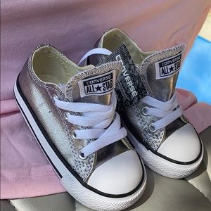 Silver Metallic Converse